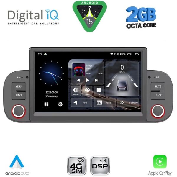 DIGITAL IQ BLF 322_CPA (7" DECK) MULTIMEDIA SYSTEM for FIAT PANDA mod. 2012-2021 - Image 1