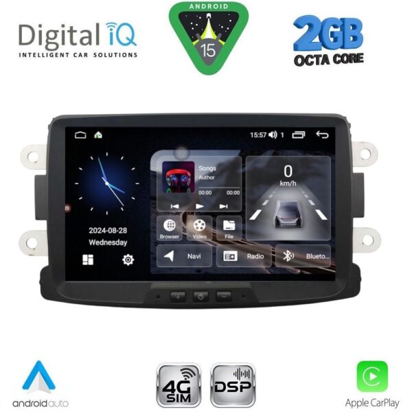 DIGITAL IQ BLF 333_CPA (8” DECK) MULTIMEDIA SYSTEM for DACIA mod. 2012-2019 - RN CAPTURE mod. 2013-2021 - Image 1