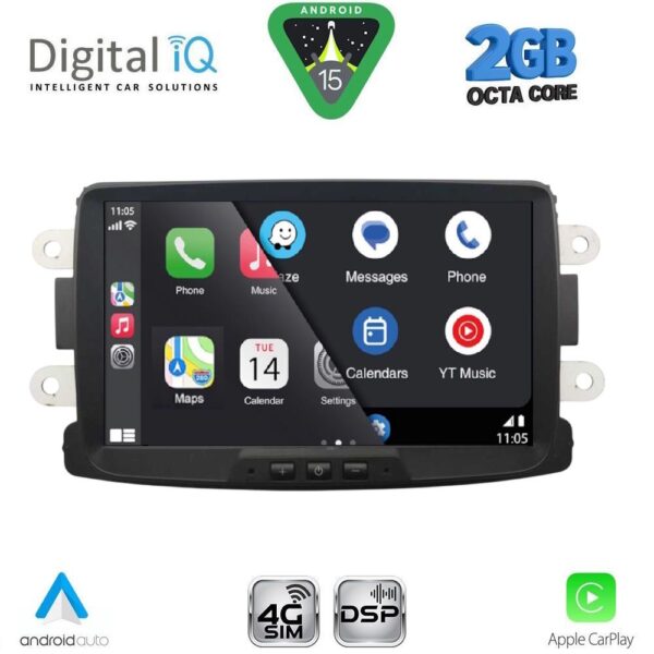 DIGITAL IQ BLF 333_CPA (8” DECK) MULTIMEDIA SYSTEM for DACIA mod. 2012-2019 - RN CAPTURE mod. 2013-2021 - Image 2