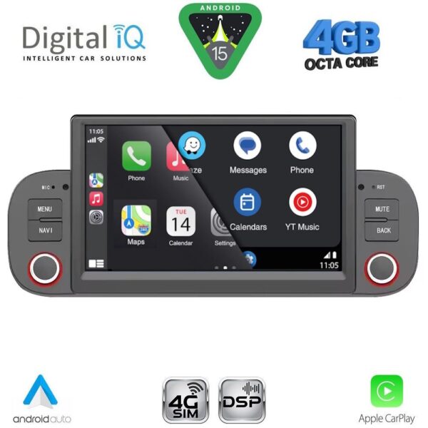 DIGITAL IQ BLG 422_CPA (7" DECK) MULTIMEDIA SYSTEM for FIAT PANDA mod. 2012-2021 - Image 2