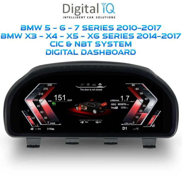 DIGITAL IQ FZ 972_IC (12.3in) BMW 5 - 5 GT - 6 - 7 Series mod. 2010-2017 / X3 - X4 - X5 - X6 mod. 2014-2017 DIGITAL DASHBOARD - Image 2