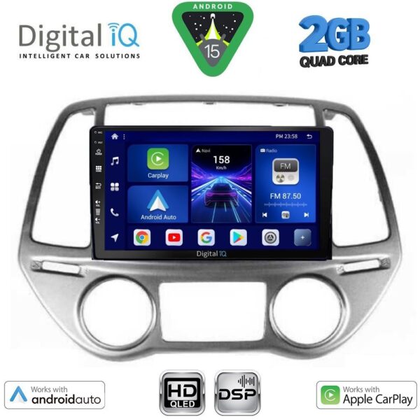 DIGITAL IQ BXC 3227_CPAA CLIMA (9inc) MULTIMEDIA TABLET for HYUNDAI i20 mod. 2008-2012 - Image 1