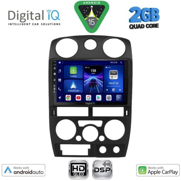 DIGITAL IQ BXC 3254BL_CPAA (9inc) MULTIMEDIA TABLET for ISUZU D-MAX mod. 2008-2012 (BLACK) - Image 1