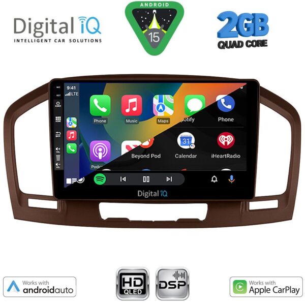 DIGITAL IQ BXC 3491BR_CPAA (9inc) MULTIMEDIA TABLET for OPEL INSIGNIA mod.2008-2013 (BROWN) - Image 2