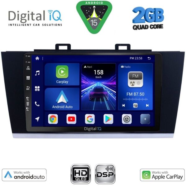DIGITAL IQ BXC 3668_CPAA (9inc) MULTIMEDIA TABLET for SUBARU LEGACY – OUTBACK mod. 2014-2019 - Image 1