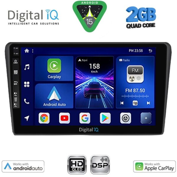 DIGITAL IQ BXC 3704BL_CPAA (9inc) MULTIMEDIA TABLET for TOYOTA AVENSIS (T25) mod. 2003-2009 (BLACK) - Image 1