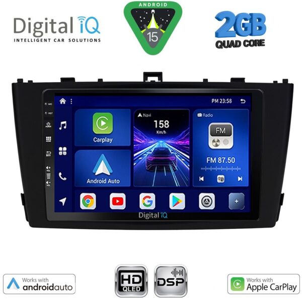 DIGITAL IQ BXC 3705BL_CPAA (9inc) MULTIMEDIA TABLET for TOYOTA AVENSIS (T27) mod. 2009-2015 (BLACK) - Image 1