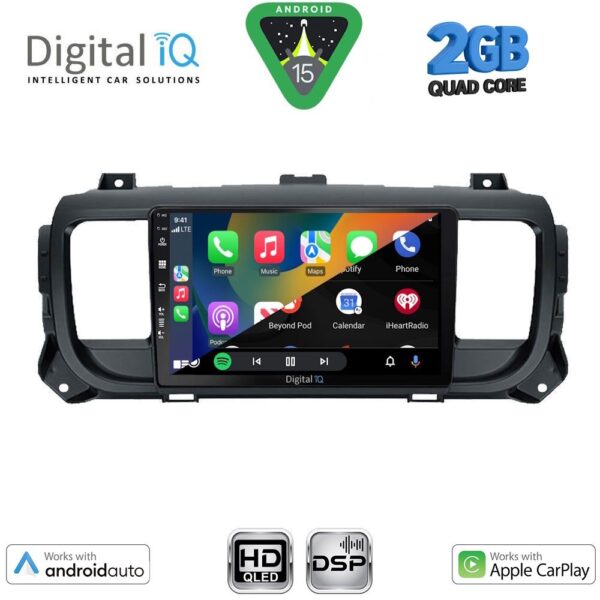 DIGITAL IQ BXC 3729_CPAA (9inc) MULTIMEDIA TABLET for CITROEN JUMPY-SPACETOURER – PEUGEOT EXPERT-TRAVELLER – TOYOTA PROACE mod. 2016-2026 - Image 2