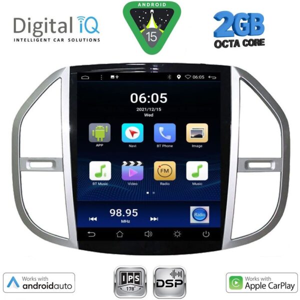 DIGITAL IQ BXF 5960_CPAA TESLA STYLE for MERCEDES VITO mod. 2015-2024 - Image 1