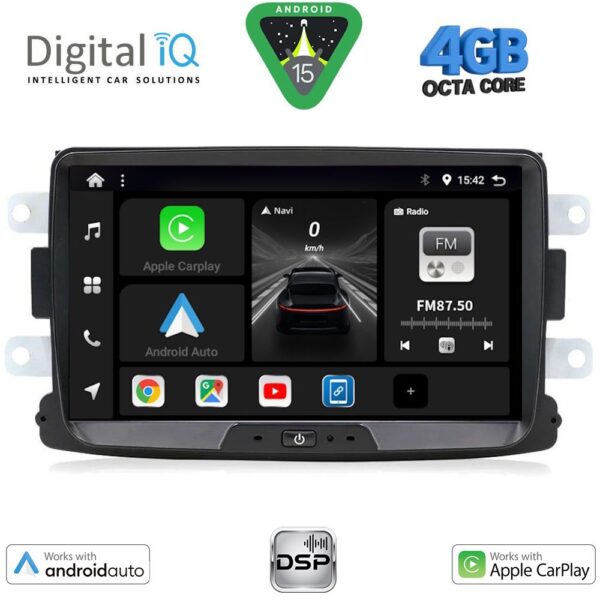 DIGITAL IQ BXF 633_CPAA (8" DECK) MULTIMEDIA SYSTEM for DACIA mod. 2012-2019 - RENAULT CAPTURE mod. 2013-2021 - Image 1