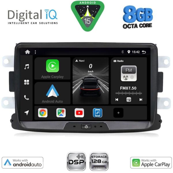 DIGITAL IQ BXF 733_CPAA (8" DECK) MULTIMEDIA SYSTEM for DACIA mod. 2012-2019 - RENAULT CAPTURE mod. 2013-2021 - Image 1