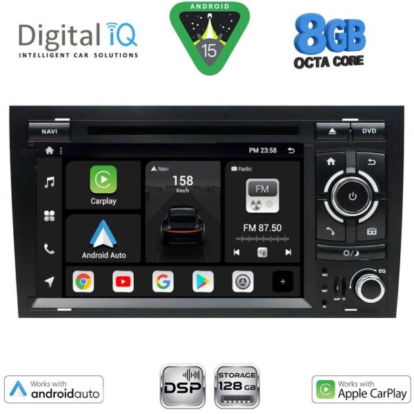 DIGITAL IQ BXF 750_CPAA (7'' DVD) MULTIMEDIA SYSTEM for AUDI A4 mod. 2002-2008 - Image 1