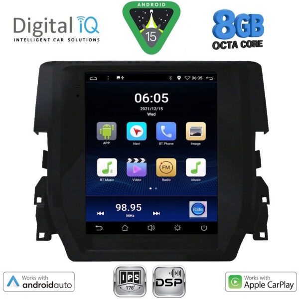 DIGITAL IQ BXF 7975_CPAA TESLA STYLE for HONDA CIVIC mod. 2016-2021 - Image 1