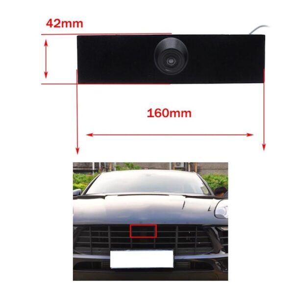 DIGITAL IQ CAMERA QS8082 (AHD-NTSC) FRONT CAMERA for PORSCHE MACAN mod. 2014-2018 - Image 2
