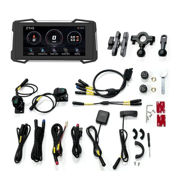 DIGITAL IQ PNA 7200_CPA (7.25inc) MOTORCYCLE CARPLAY-ANDROID AUTO (with TPMS - 2 DVR CAMERAS) - Image 3