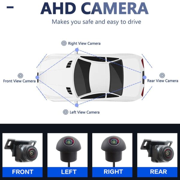 DIGITAL IQ CAM 360° 3D - SET 4 CAMERAS ΠΑΝΟΡΑΜΙΚΗΣ ΘΕΑΣΗΣ (360ο BIRDVIEW) για οθόνες ANDROID - Image 3