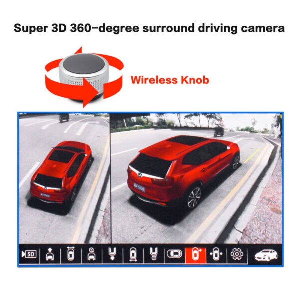 DIGITAL IQ CAM 360° 3D - SET 4 CAMERAS ΠΑΝΟΡΑΜΙΚΗΣ ΘΕΑΣΗΣ (360ο BIRDVIEW) για οθόνες ANDROID - Image 5