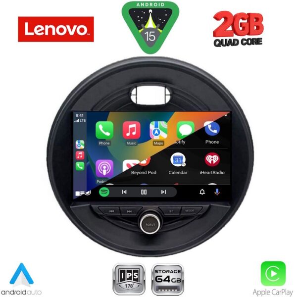 LENOVO LVD 2066_CPA (9inc) MULTIMEDIA TABLET for MINI COOPER (F55-56-F57) mod. 2015-2024 CLUBMAN (F54) mod. 2015-2024 ROADSTER (F59) mod. 2014-2025 COUNTRYMAN (F60) mod. 2016-2025 - Image 2
