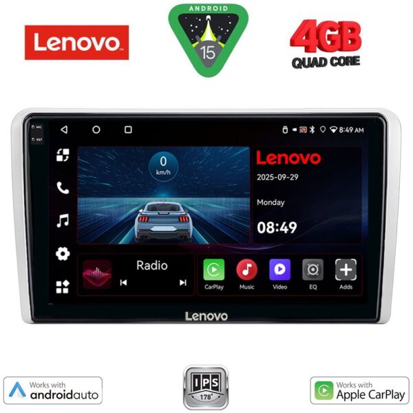 LENOVO LVE 8481SL_CPAA (9inc) MULTIMEDIA TABLET for OPEL ALL mod. 2004-2014 (SILVER) - Image 1