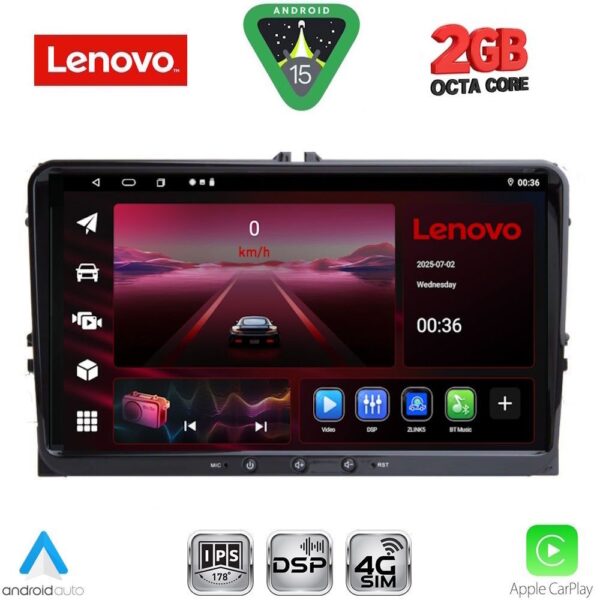 LENOVO LVF 489_CPA (9inc) MULTIMEDIA TABLET for SEAT - SKODA - VW mod. 2004-2014 - Image 1