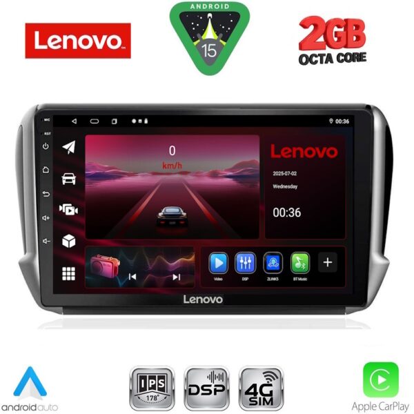 LENOVO LVF 5508_CPA (10inc) MULTIMEDIA TABLET for PEUGEOT 208-2008 mod. 2012-2021 - Image 1
