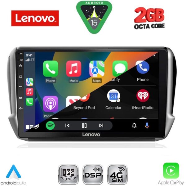 LENOVO LVF 5508_CPA (10inc) MULTIMEDIA TABLET for PEUGEOT 208-2008 mod. 2012-2021 - Image 2