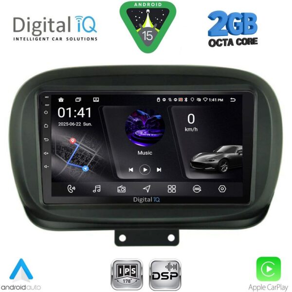 DIGITAL IQ RSF 4134_CPA (9inc) MULTIMEDIA TABLET for FIAT 500Χ mod. 2014-2024 - Image 1