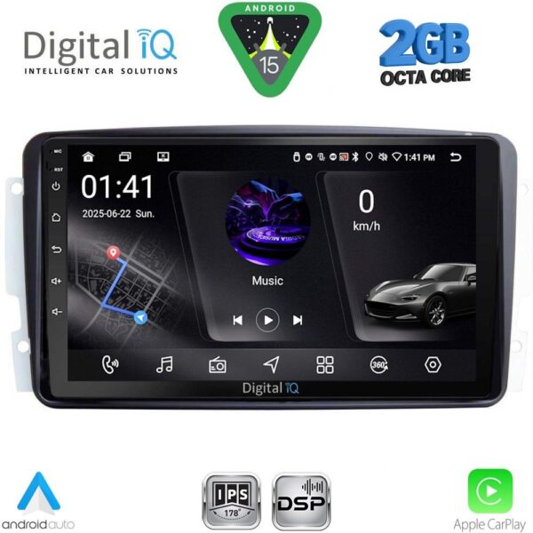 DIGITAL IQ RSF 4401_CPA (9inc) MULTIMEDIA TABLET for MERCEDES CLK (W209) mod. 2000-2004 - Image 1