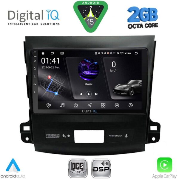 DIGITAL IQ RSF 4442_CPA (9inc) MULTIMEDIA TABLET for CITROEN C-CROSSER | MITSUBISHI OUTLANDER | PEUGEOT 4007 mod. 2006-2012 - Image 1