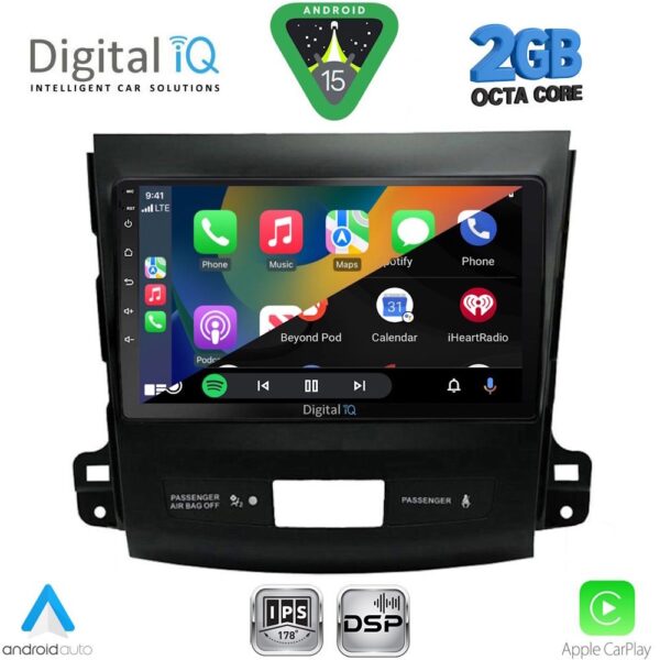 DIGITAL IQ RSF 4442_CPA (9inc) MULTIMEDIA TABLET for CITROEN C-CROSSER | MITSUBISHI OUTLANDER | PEUGEOT 4007 mod. 2006-2012 - Image 2