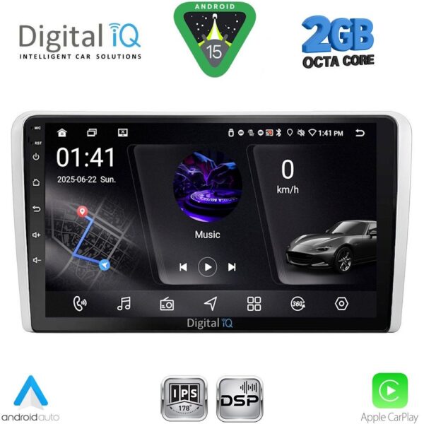 DIGITAL IQ RSF 4481SL_CPA (9inc) MULTIMEDIA TABLET for OPEL ALL mod. 2004-2014 (SILVER) - Image 1