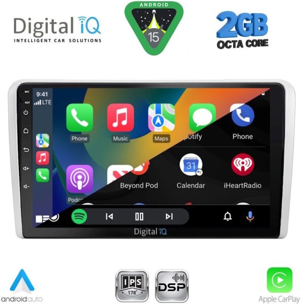 DIGITAL IQ RSF 4481SL_CPA (9inc) MULTIMEDIA TABLET for OPEL ALL mod. 2004-2014 (SILVER) - Image 2