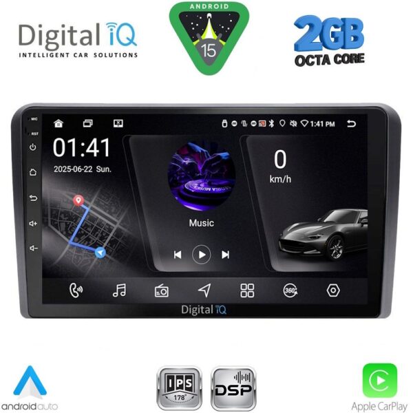 DIGITAL IQ RSF 4481BL_CPA (9inc) MULTIMEDIA TABLET for OPEL ALL mod. 2004-2014 (BLACK) - Image 1