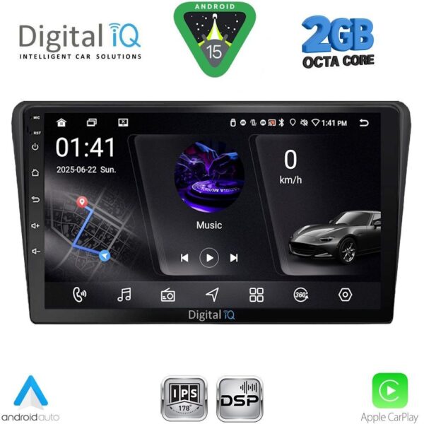 DIGITAL IQ RSF 4704BL_CPA (9inc) MULTIMEDIA TABLET for TOYOTA AVENSIS (T25) mod. 2003-2009 (BLACK) - Image 1