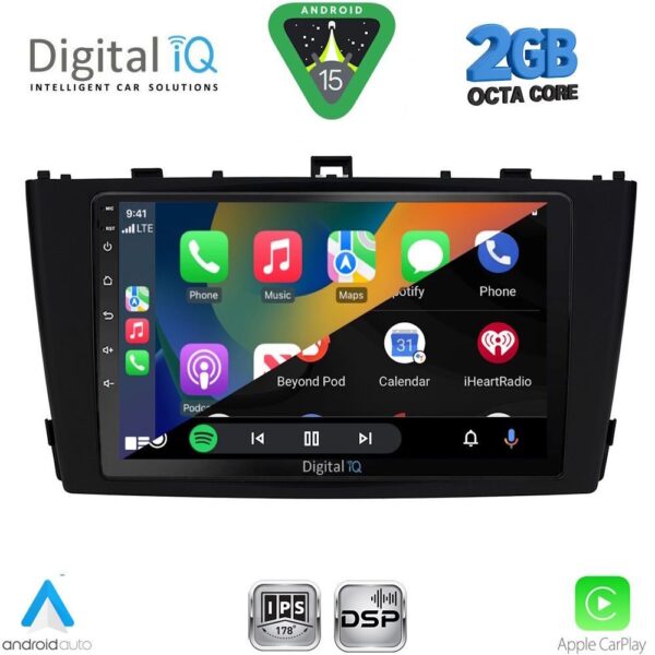 DIGITAL IQ RSF 4705BL_CPA (9inc) MULTIMEDIA TABLET for TOYOTA AVENSIS (T27) mod. 2009-2015 (BLACK) - Image 2