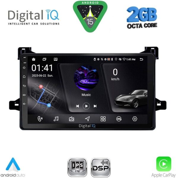 DIGITAL IQ RSF 4727_CPA (9inc) MULTIMEDIA TABLET for TOYOTA PRIUS mod. 2016-2020 - Image 1