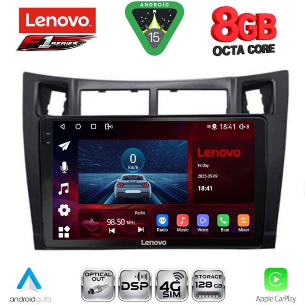 LENOVO SSR 10736BL_CPA (9inc) MULTIMEDIA TABLET for TOYOTA YARIS mod. 2006-2011 (BLACK) - Image 1