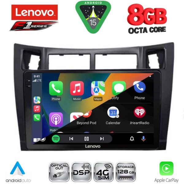 LENOVO SSR 10736BL_CPA (9inc) MULTIMEDIA TABLET for TOYOTA YARIS mod. 2006-2011 (BLACK) - Image 2