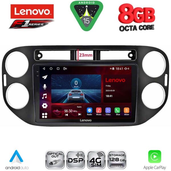 LENOVO SSR 10760BL_CPA (9inc) MULTIMEDIA TABLET for VW TIGUAN mod. 2011-2016 (BLACK) - Image 1