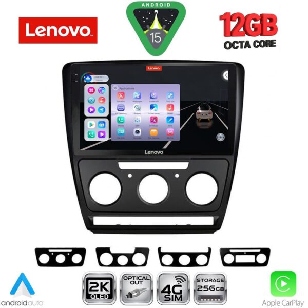 LENOVO SSZ 12595BL_CPA (10inc) MULTIMEDIA TABLET for SKODA OCTAVIA 5 mod. 2005-2012 (BLACK) - Image 1