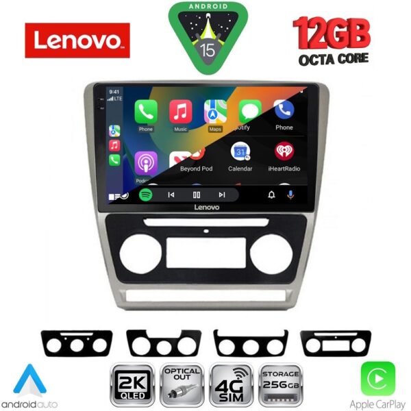 LENOVO SSZ 12595SL_CPA (10inc) MULTIMEDIA TABLET for SKODA OCTAVIA 5 mod. 2005-2012 (SILVER) - Image 2