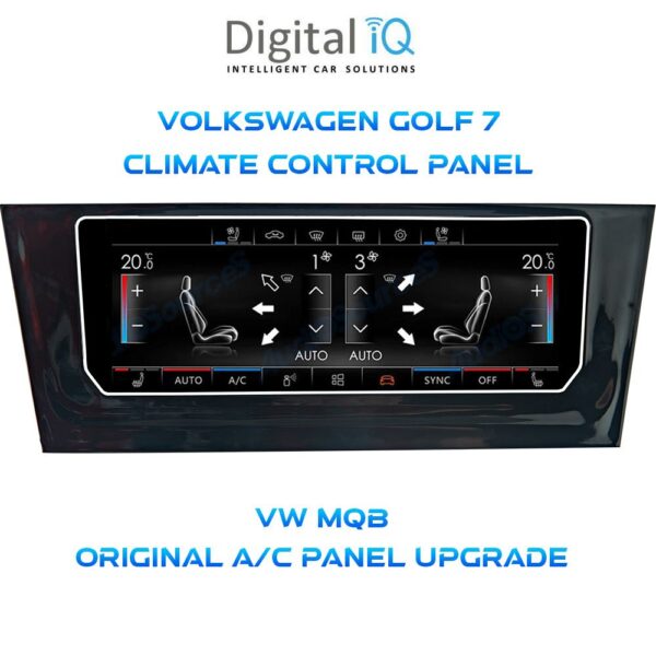 DIGITAL IQ CCP 747_CP (6.9") (MQB) CLIMATE CONTROL PANEL for VW GOLF 7 mod. 2013-2020 - Image 1