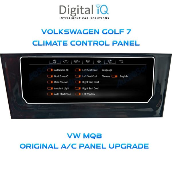 DIGITAL IQ CCP 747_CP (6.9") (MQB) CLIMATE CONTROL PANEL for VW GOLF 7 mod. 2013-2020 - Image 3