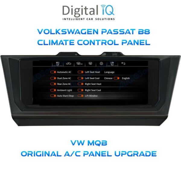DIGITAL IQ CCP 750_CP (6.9") (MQB) CLIMATE CONTROL PANEL for VW PASSAT B8 - ARTEON mod. 2016-2024 - Image 3
