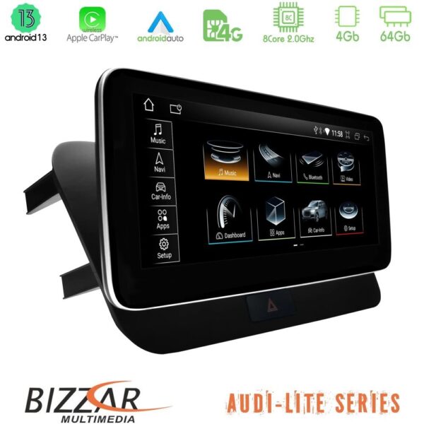 Bizzar OEM Audi Q5 (8R) 2008-2017 (με MMI3G) Android13 8Core (4+64GB) Navigation Multimedia 10.25" HD - Image 2
