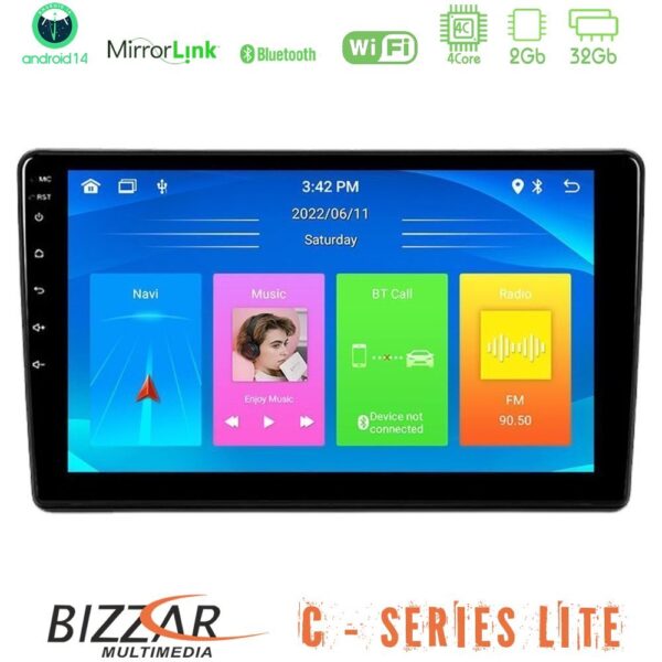 Bizzar C Series Lite 4Core Android14 2+32GB Peugeot Partner / Citroën Berlingo 2008-2018 Navigation Multimedia Tablet 9" - Image 1