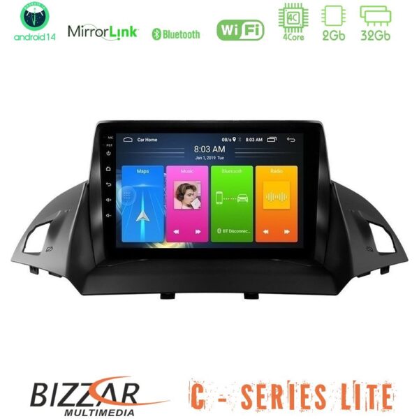 Bizzar C Series Lite 4Core Android14 2+32GB Ford C-Max/Kuga Navigation Multimedia Tablet 9" - Image 1