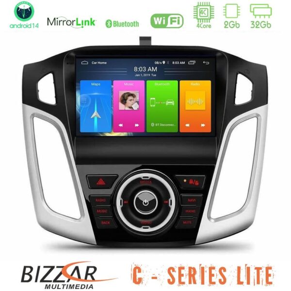 Bizzar C Series Lite 4Core Android14 2+32GB Ford Focus 2012-2018 Navigation Multimedia Tablet 9" - Image 1