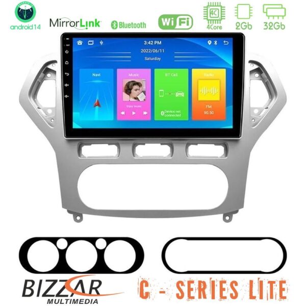 Bizzar C Series Lite 4Core Android14 2+32GB  Ford Mondeo 2007-2010 AUTO A/C Navigation Multimedia Tablet 10" - Image 1
