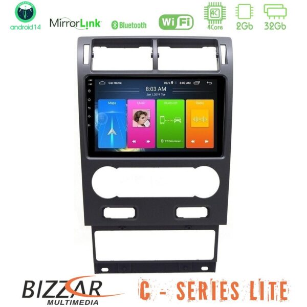 Bizzar C Series Lite 4Core Android14 2+32GB Ford Mondeo 2004-2007 Navigation Multimedia Tablet 9" - Image 1